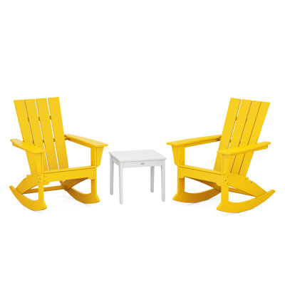 POLYWOOD Quattro 3-Piece Rocker Set