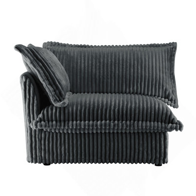 Canapé avec 1 coussin - gris