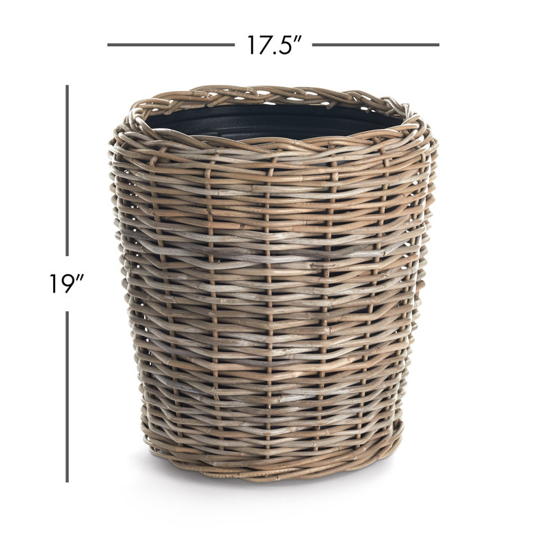 Sedona Handmade Planter, 19" H x 17.75" W x 17.75" D