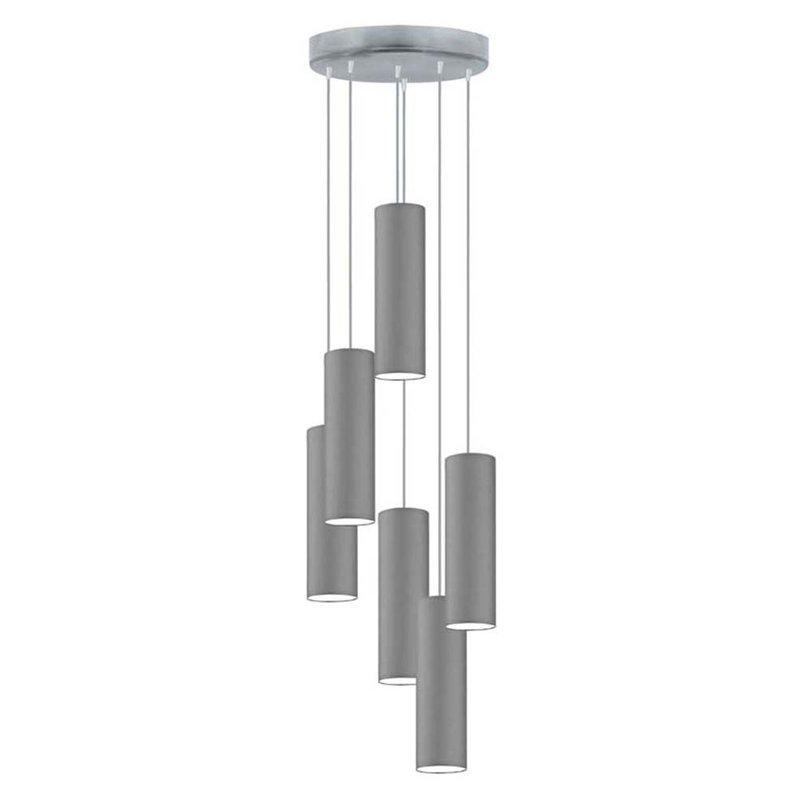 Denegal 6 - Light Cluster Pendant, Grey, Grey
