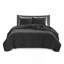 Ensemble de courtepointe 3 pièces noir double / grand-119922098-119922104