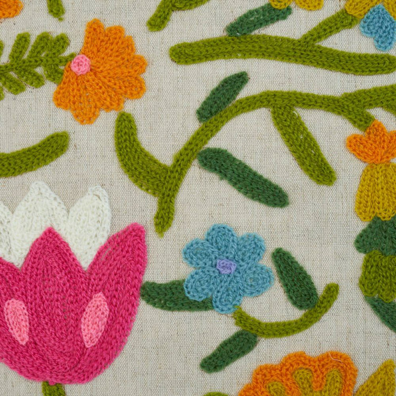 Crewel Garden Pillow
