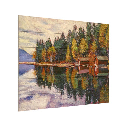 " Lakeshore Boathouses " Print