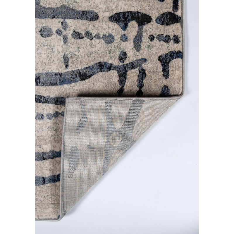 Abstract Indoor Rug, Rectangle 3'11" x 5'7"