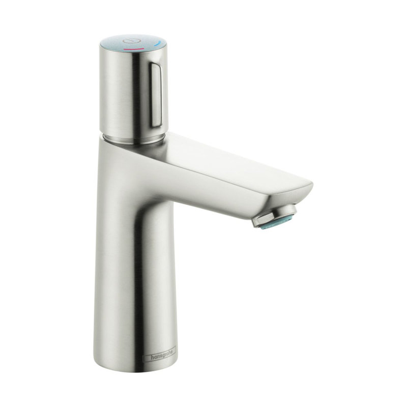 Talis E Easy on/off Single Hole Bathroom Faucet Less Handles with Drain Assembly, Brushed Nickel