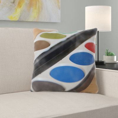 Coussin décoratif à boîtes de peinture Willernie