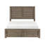 Rustique de style rustique avec lit à panneau double 1pc