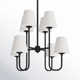 Lane 8 Light Metal Dimmable Tiered Chandelier