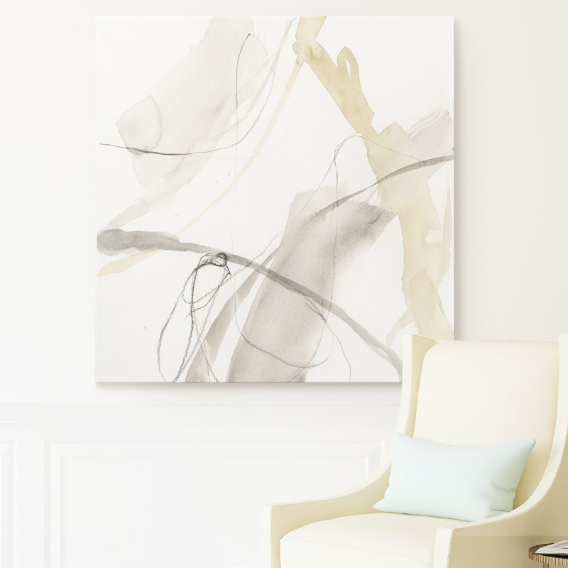 " Neutral Momentum II " Painting Print, 32" H x 32" W, Wrapped Canvas, No Frame