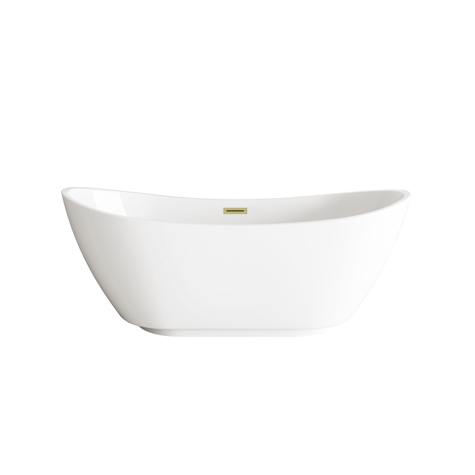 Labrusca 62'' Soaking Bathtub, Brushed Gold