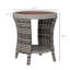 Table d'appoint, table basse d'extérieur en osier