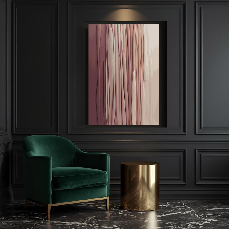 «Abstract Color Field 35», art mural sur toile grise, H 14 po x l 11 po