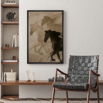 Reproduction d'art sur toile encadrée pastel
