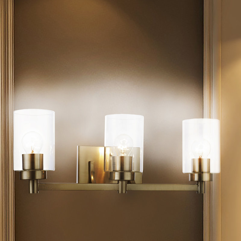 Applique murale à bras en nickel brossé 3 lumières mirari