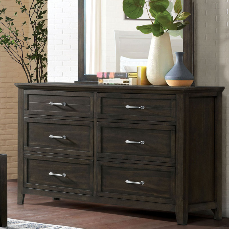 Commode double 6 tiroirs l 58 po