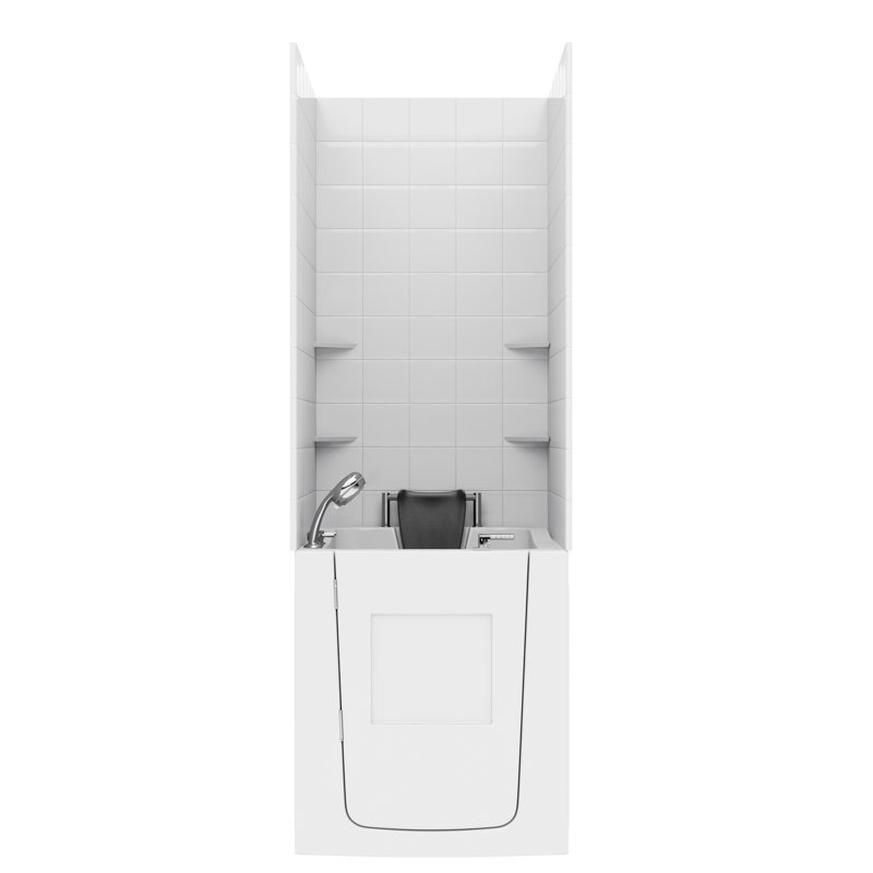 Durango 37" x 32" Walk in Air/Whirlpool Bathtub, Left