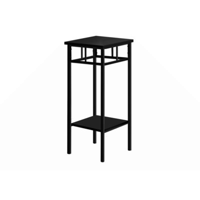 Accent Table, Side, End, Plant Stand, Square, Living Room, Bedroom Laminate Metal, Contemporary, Modern