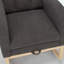 Modern Accent Rocking Chair with Solid Wood Legs, Comfy Upholstered Nursery Glider, High Backrest and Side Pocket-2102772395