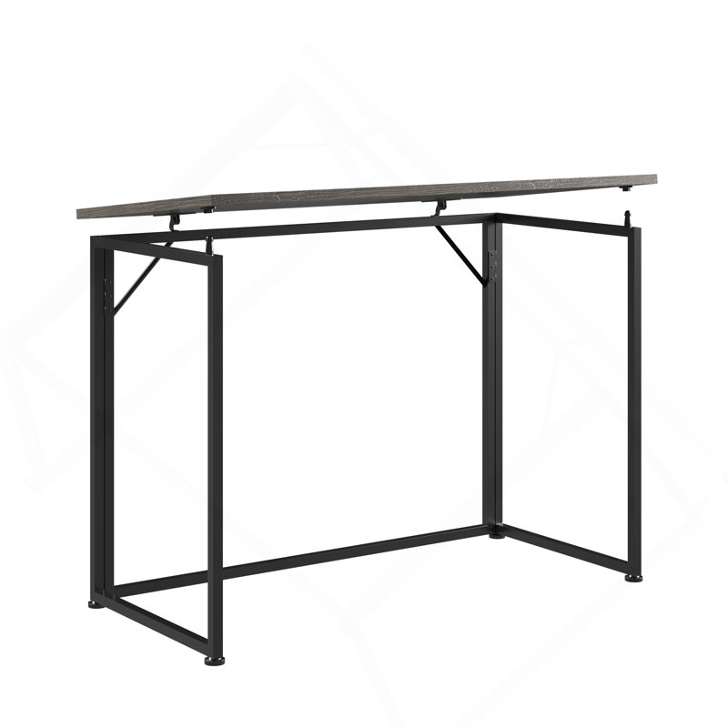 Space Saving Folding Desk - Grey, Gray