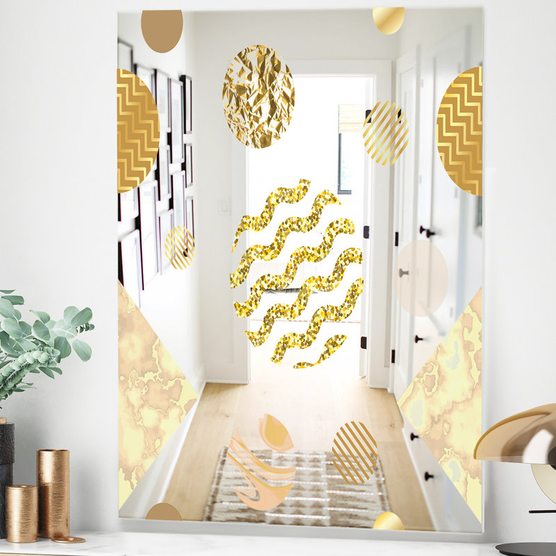 Miroir d'appoint Mid-Century, H 39,4 po x l 29,5 po x P 0,24 po