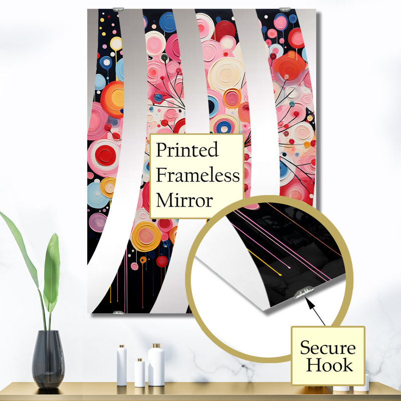 Miroir mural fantaisie arbre floral II - arbre africain MIR136514, 40 po x 30 po