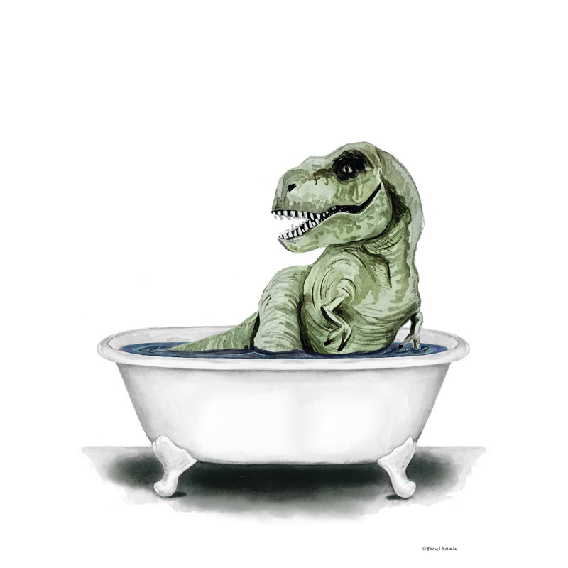 Raskin Dino Bath III par Rachel Nieman, H 18 po x l 12 po