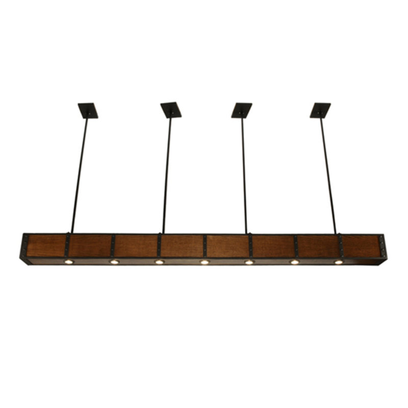 Giradeau 7 - Light Oil Rubbed Bronze Kitchen Island Pendant
