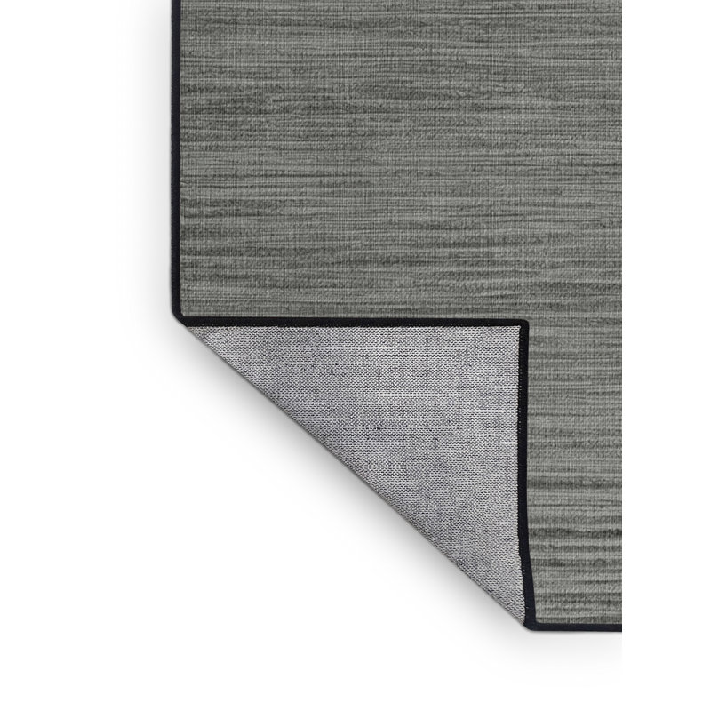 Machine Washable Solid Gray Area Rug, Rectangle 2' x 3'