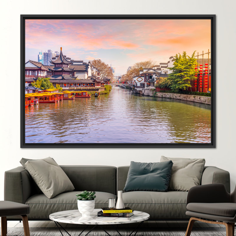 Print on Canvas, Black Floater Framed, 50 cm H x 70 cm W