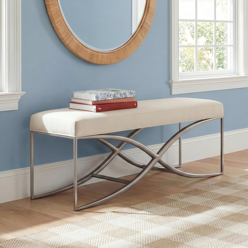 Regan Polyester Upholstered Bench