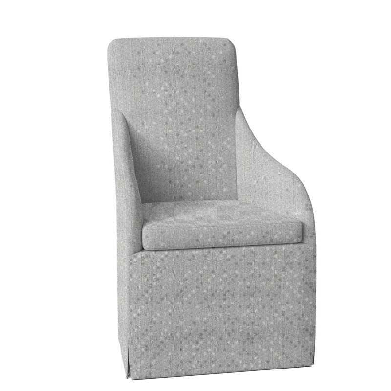 Bellair Outdoor Dining Armchair, Light Grey/Dark Grey Linen 6032-110