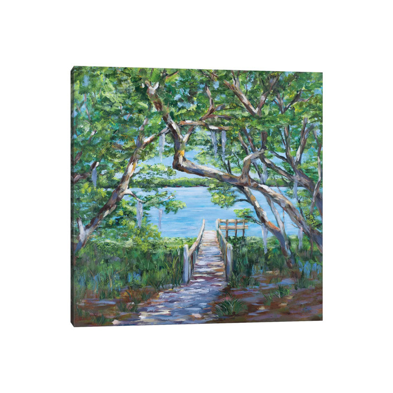 Lake VIew by Julie Derice - Wrapped Canvas Painting, 66.04 cm H x 66.04 cm W