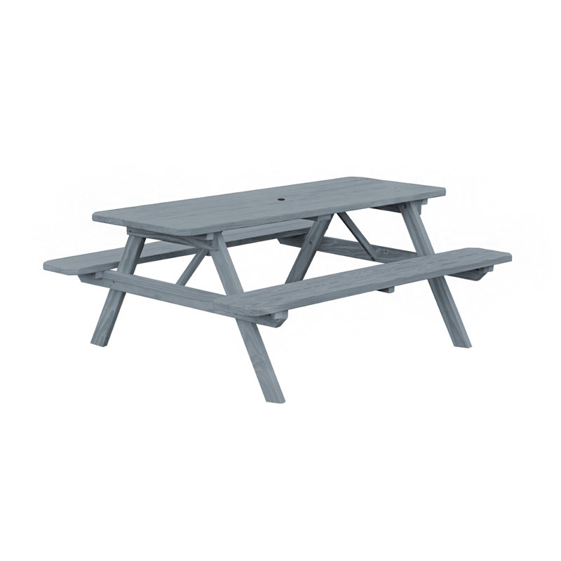 Ensemble repas d'extérieur rectangulaire Driscilla, gris, 94 x 60 x 30
