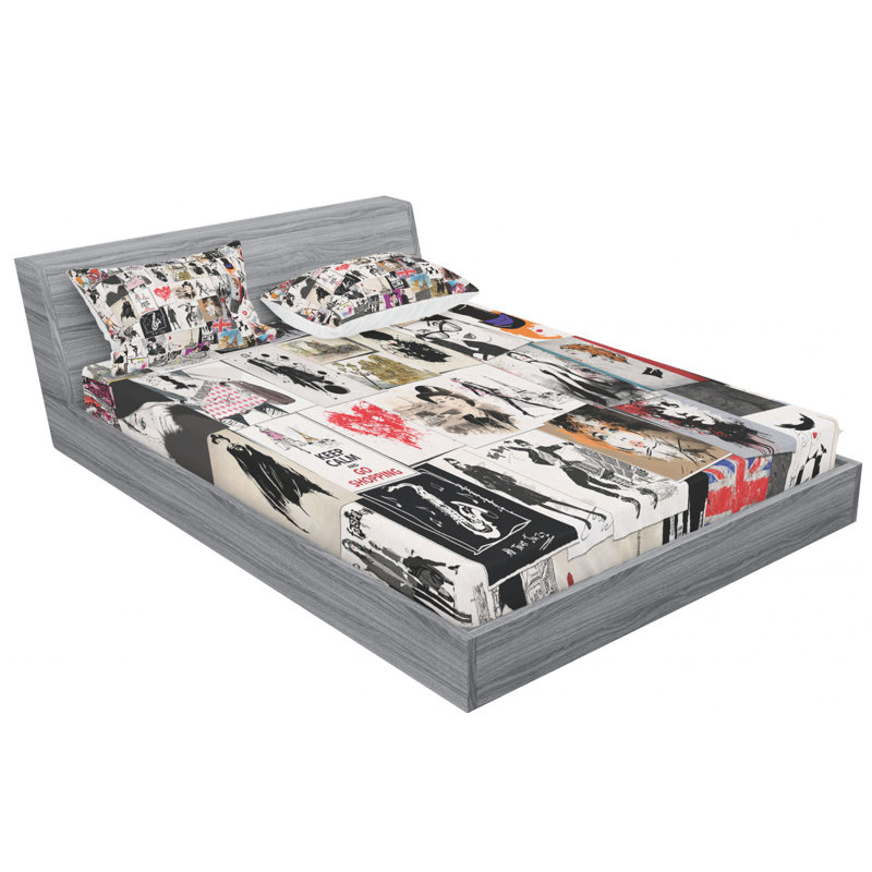 Microfiber Sheet Set, Full Sheet Set with Fitted Sheet