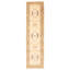 Tapis de couloir en laine noué à la main de conception unique 2 pi 7 po x 9 pi 9 po Devlin Tapis décoratif beige/Ivoire