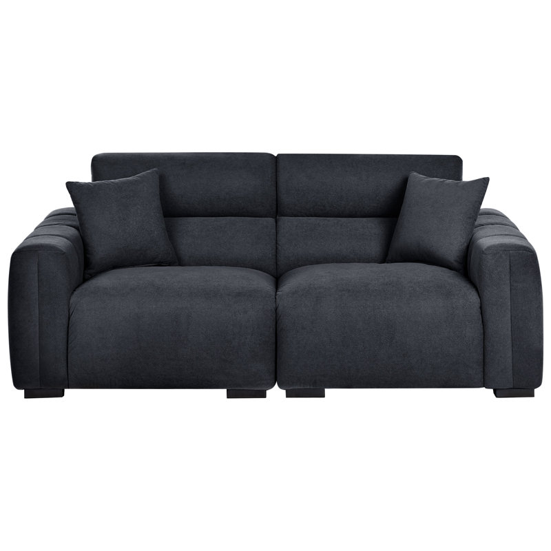 FAUSKAN 3 Seater Sofa, Black