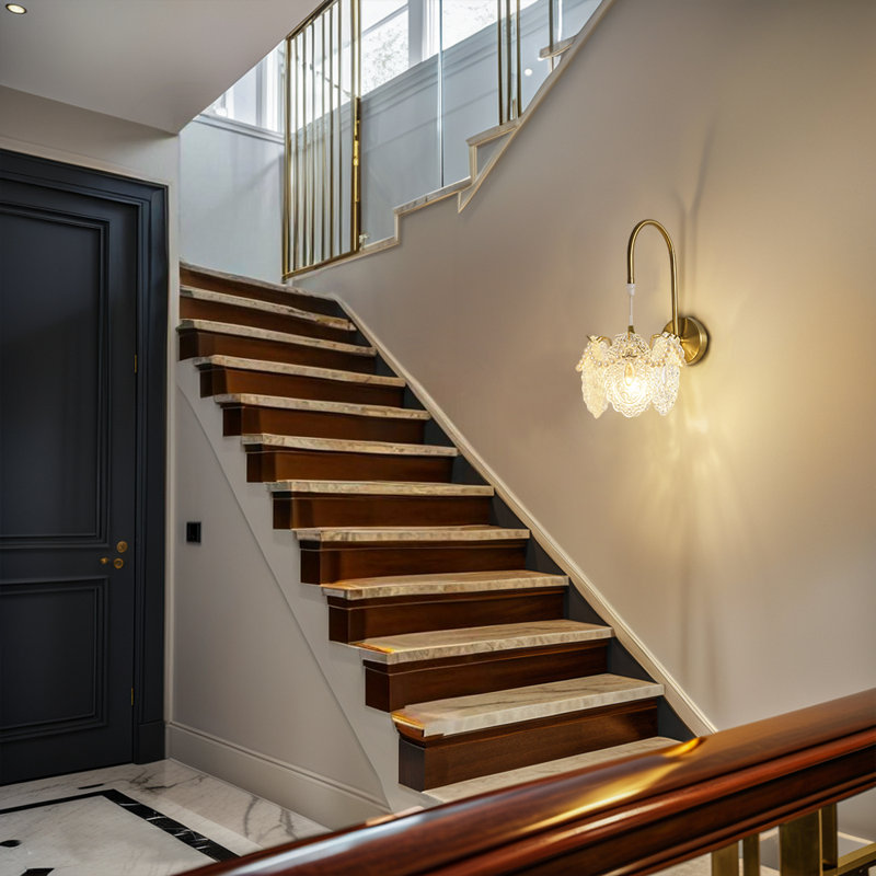 Appliques murales en verre French Light Luxury