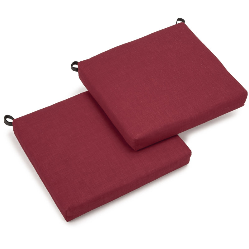 Outdoor 3'' Seat Cushion, Red