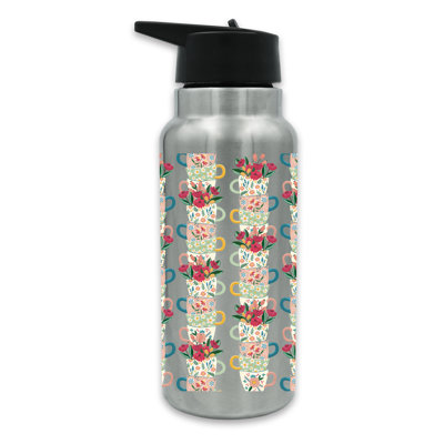 Stacked Teacup Pattern 32 oz. Tumbler