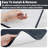 2'x6' Plush Runner Rug Self Adhesive Back Mat For Hallway Entryway Multiple Use Dark Gray-126671415