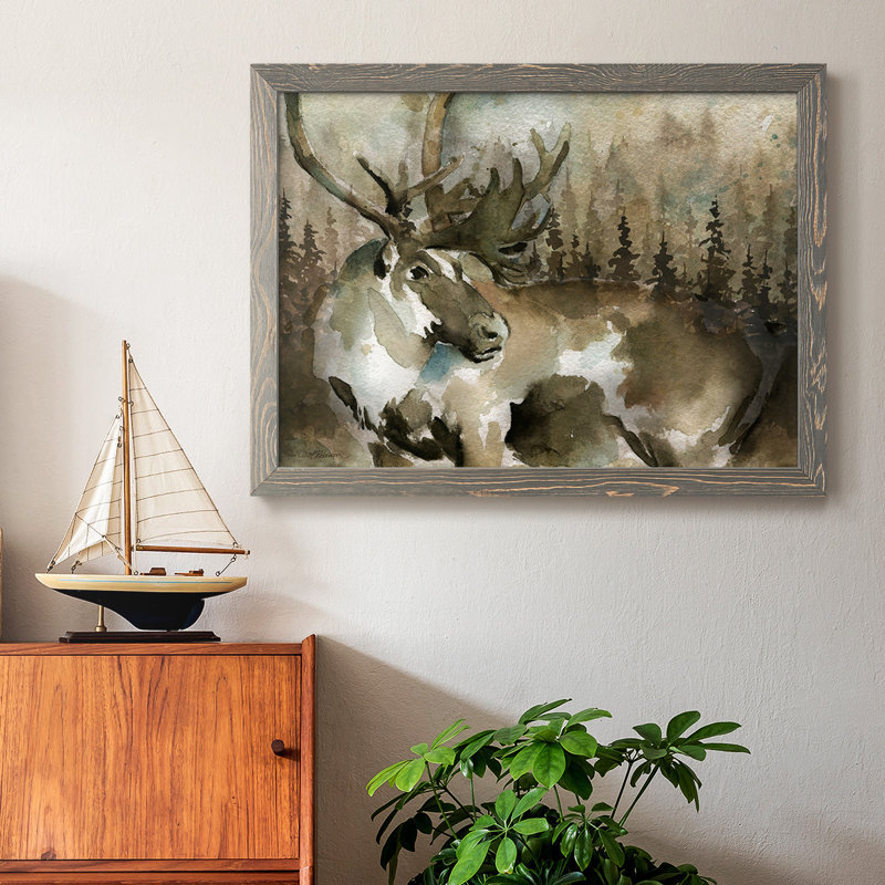 Lodge Twilight III, reproduction d'art sur toile, Gris, H 26 po x l 38 po