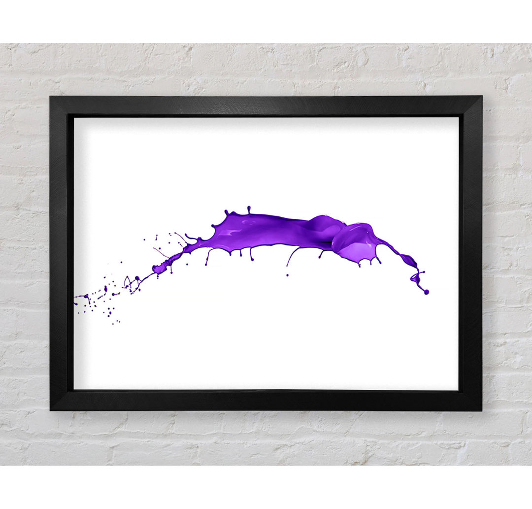 Purple Splash - Einzelner Bilderrahmen Kunstdrucke