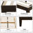 Solid Rubberwood Platform Bed-1136755663-1136755665