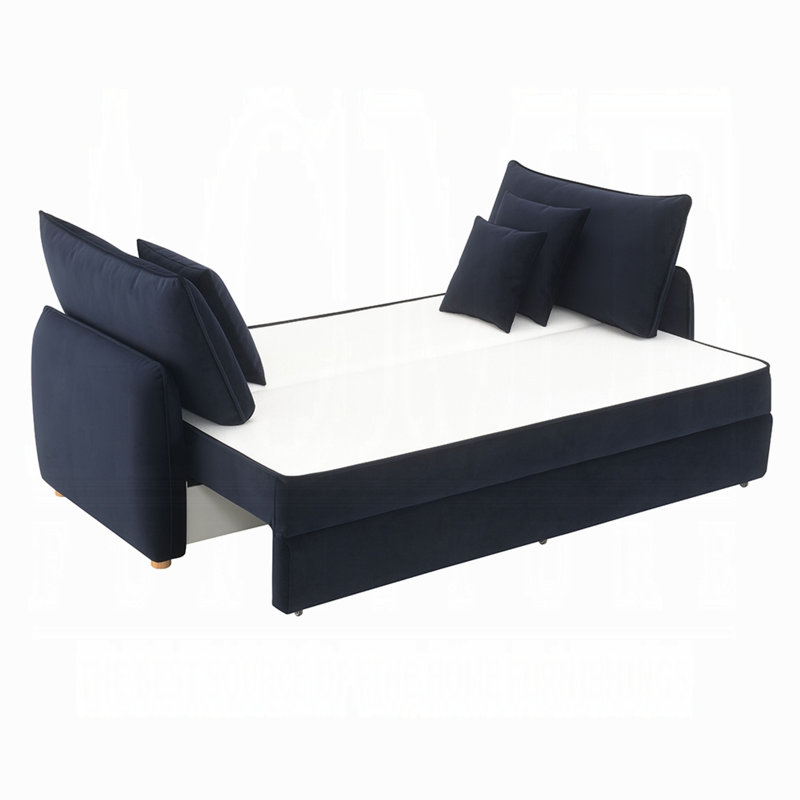 Leif 88'' Velvet Fixed Sleeper