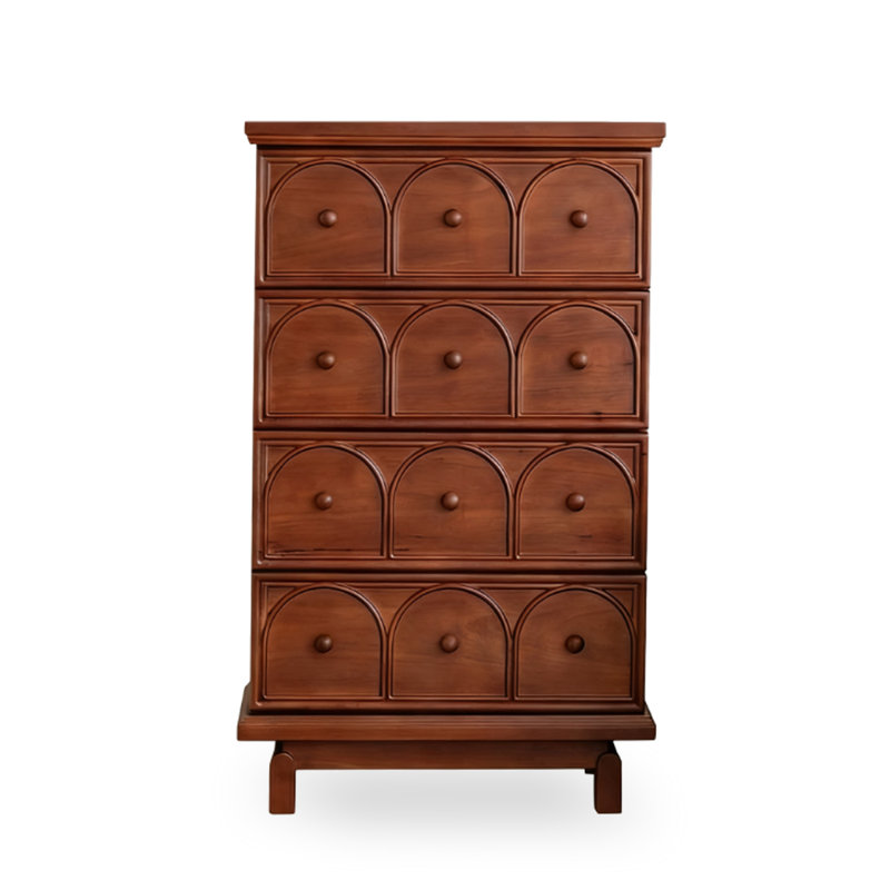 Armoire d'appoint en bois manufacturé brun foncé