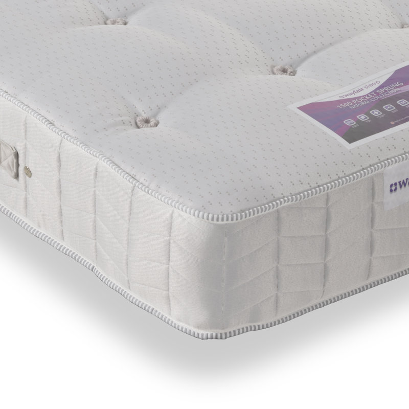 White Noise Pocket Sprung 1500 Mattress, Kingsize (5')