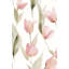 Décoration murale amovible botanique rose
