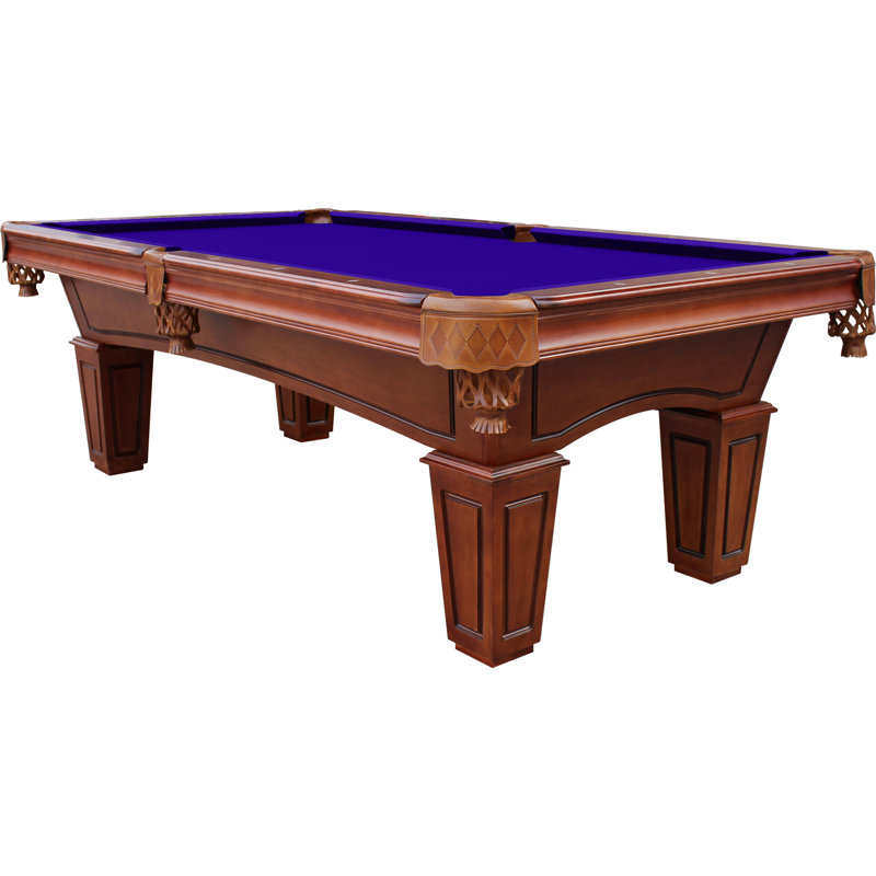 St Lawrence Slate Pool Table with Professional Installation Included, Purple, Chestnut