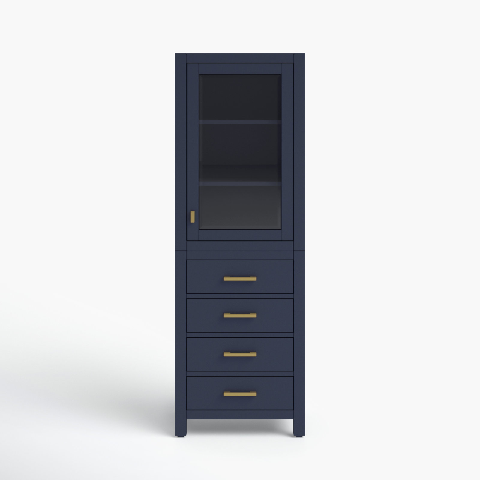 Keira Linen Cabinet, Navy Blue