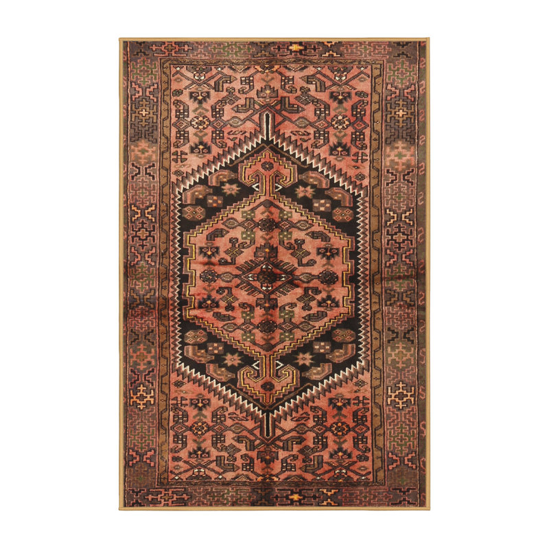 Tapis brun Southwestern, Rectangle 7 pi x 9 pi